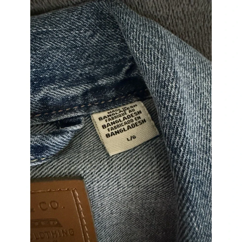 Levi’s Type II Selvedge Big E Trucker Jacket Large Blue Denim Relaxed NWT IREG
